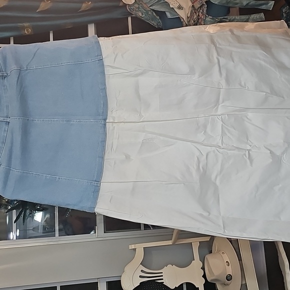 NWT LIZETTE COLLECTION Blue and White Women's Skirt - Picture 3 of 6